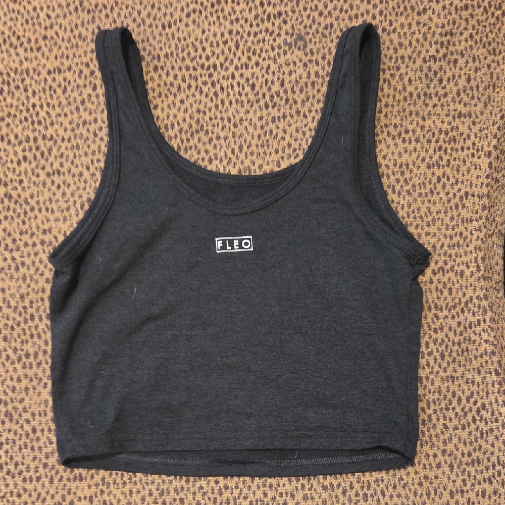 Fleo Women's Charcoal Crop Top